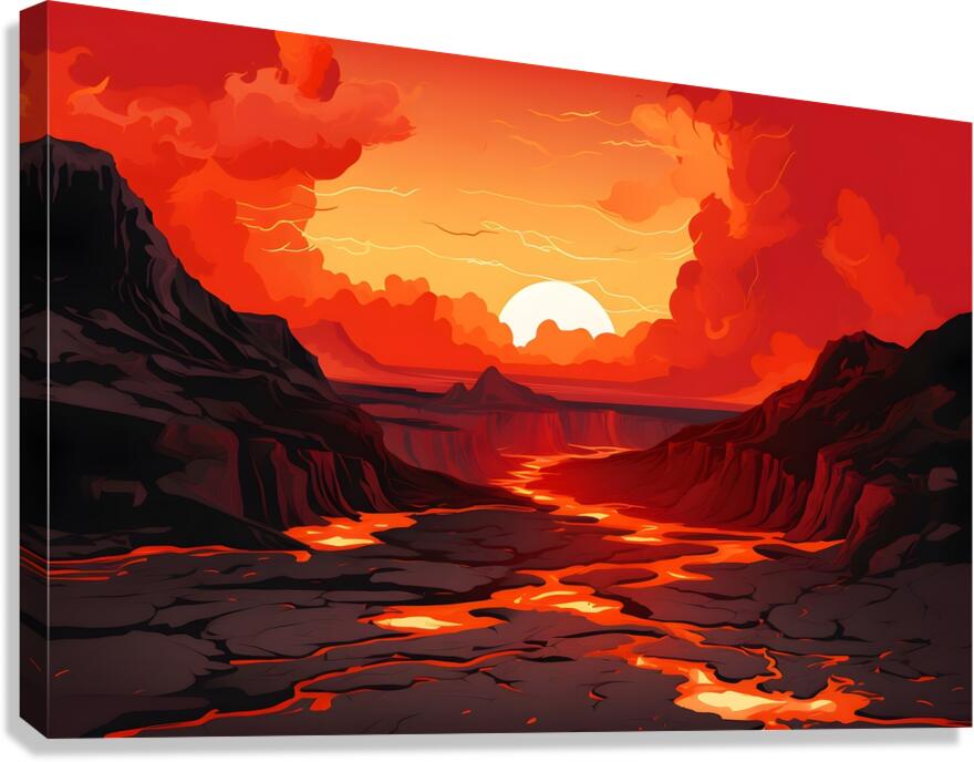 Sunset Landscape 57 Canvas Print