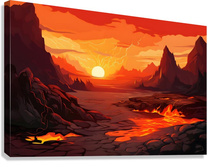 Sunset Landscape 59 Canvas Print