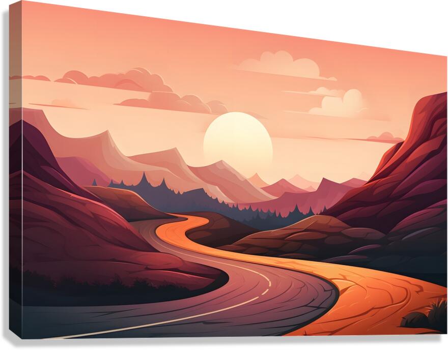 Sunset Landscape 33 Canvas Print