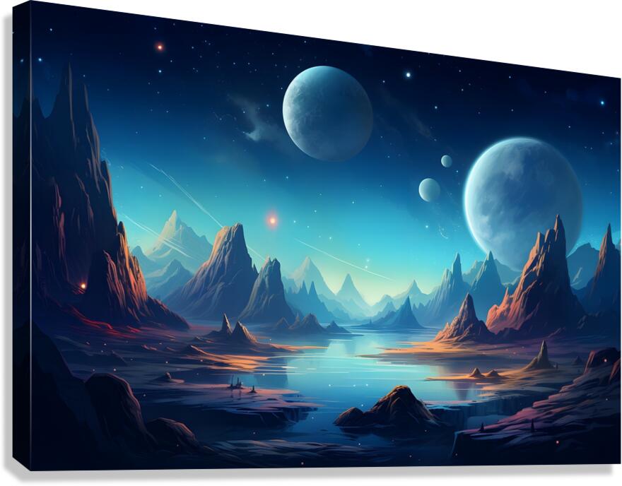 Planetscape 48 Canvas Print