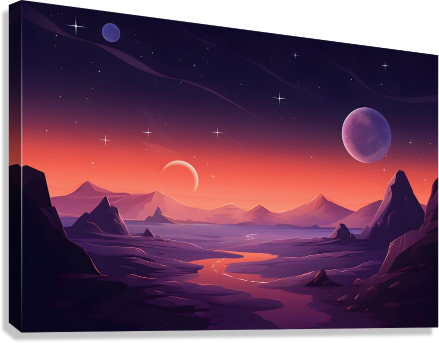 Planetscape 64 Canvas Print