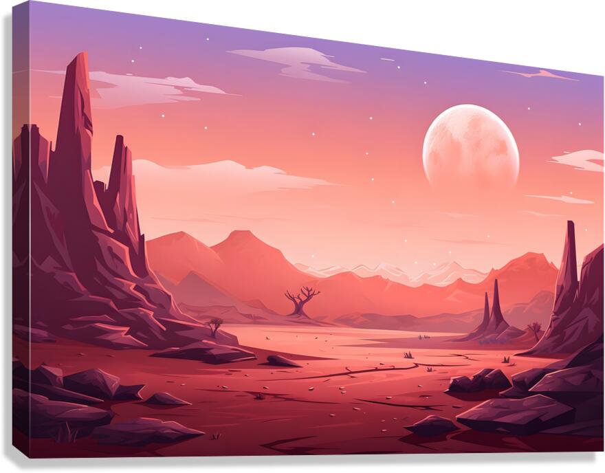 Planetscape 9 Canvas Print