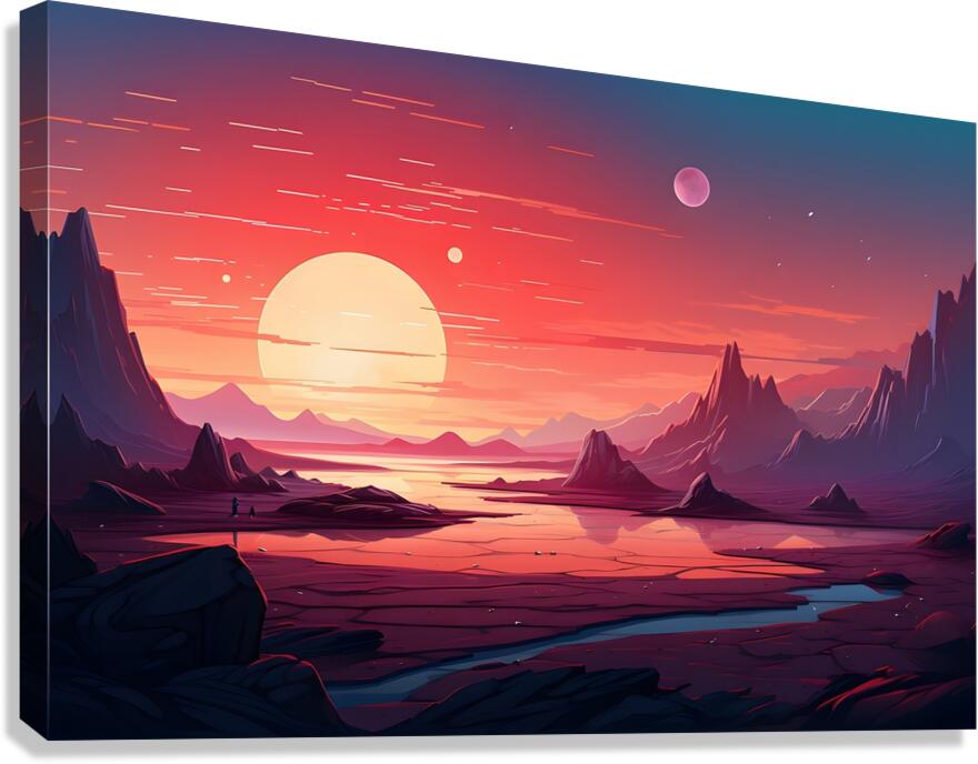 Planetscape 55 Canvas Print
