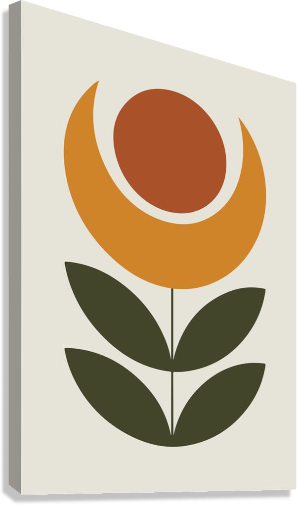 Floral Eclipse Poster Canvas Print