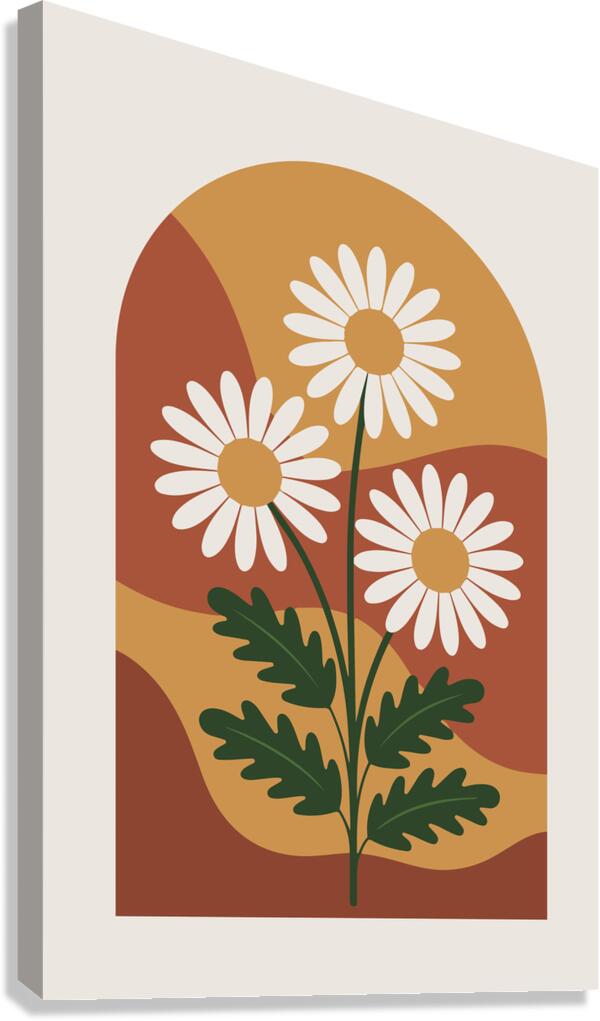 Daisy Bunch Poster Canvas Print