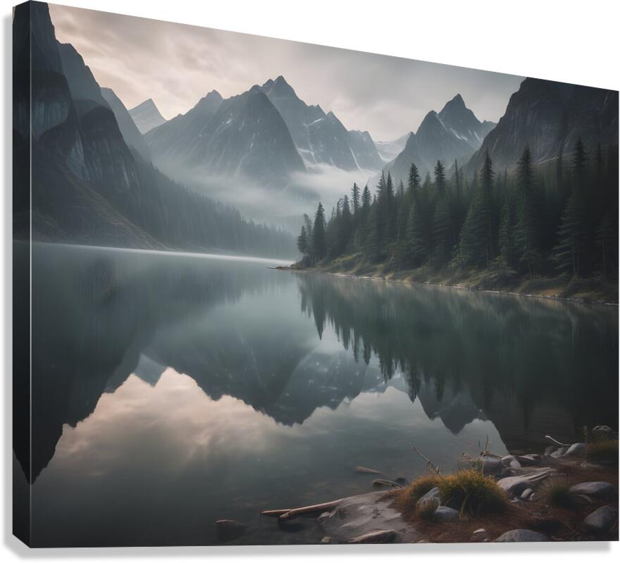 Mountain Landscape Wall Art Print 50 Canvas Print