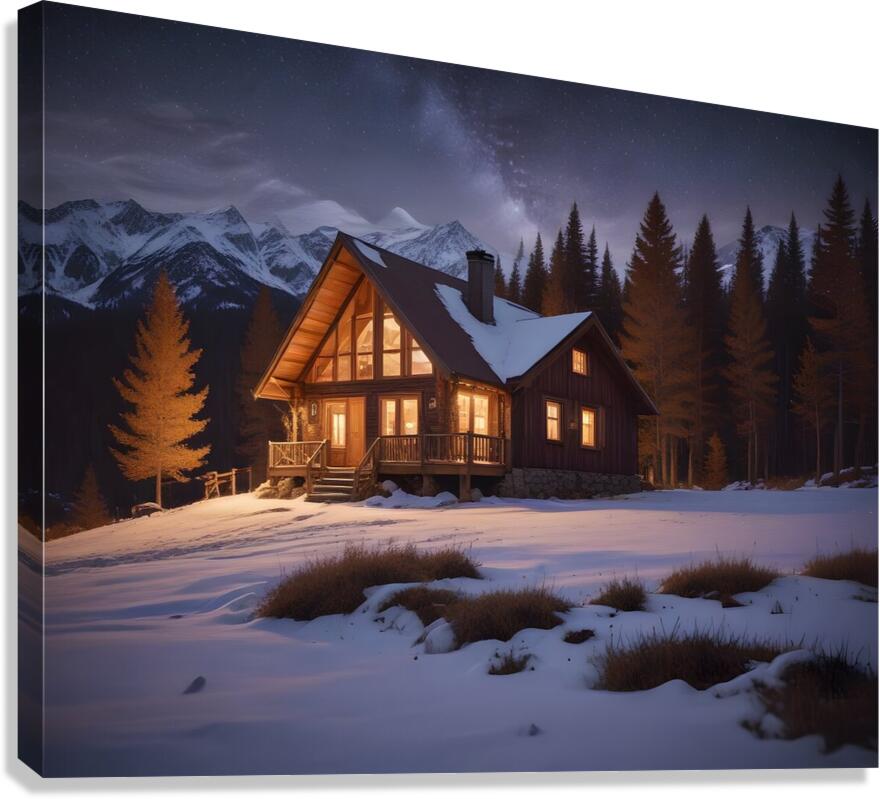 Mountain Landscape Wall Art Print 19 Canvas Print