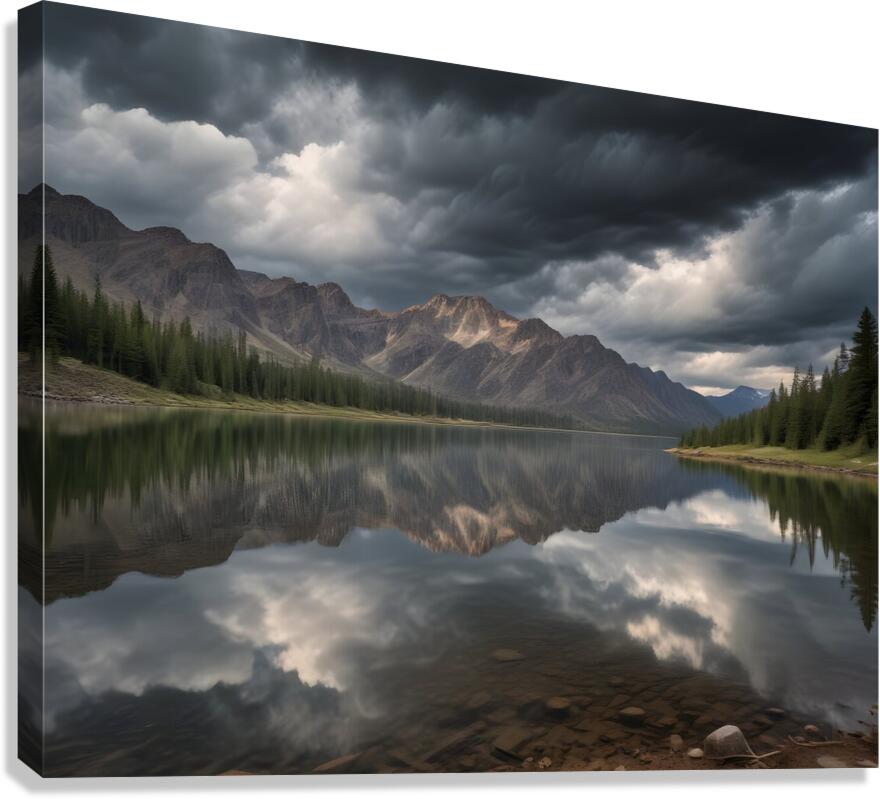 Mountain Landscape Wall Art Print 73 Canvas Print