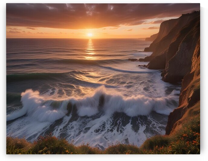 Golden Horizon – Sunsets & Sunrises Wall Art Collection 46 by Aura Gallery