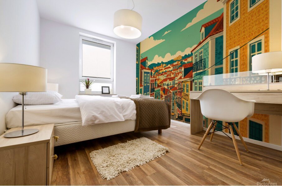 lisbon Mural print