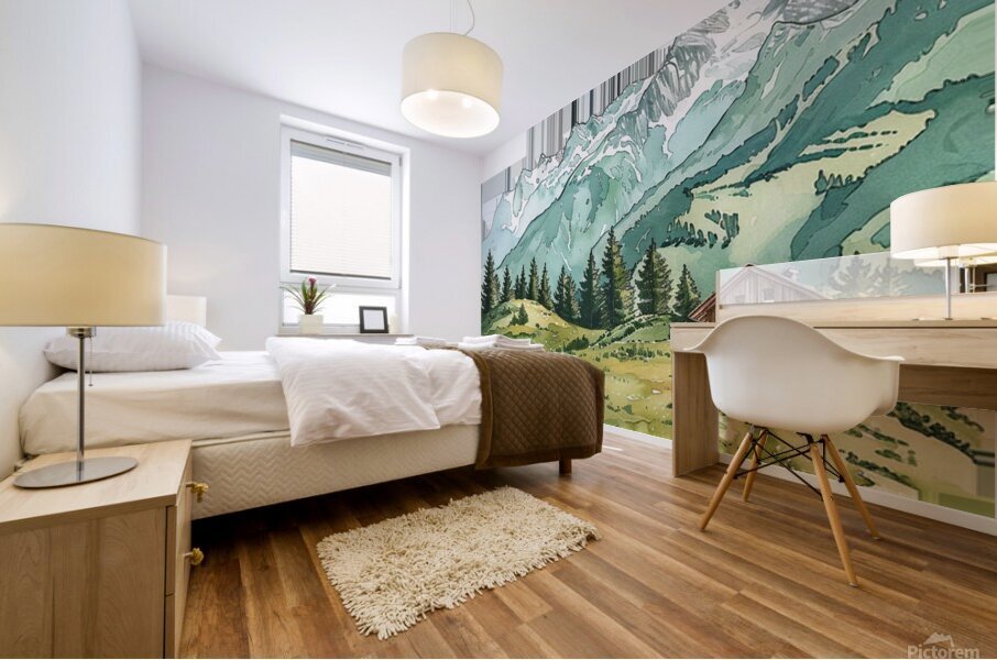 Mountain Landscapes 4 Mural print