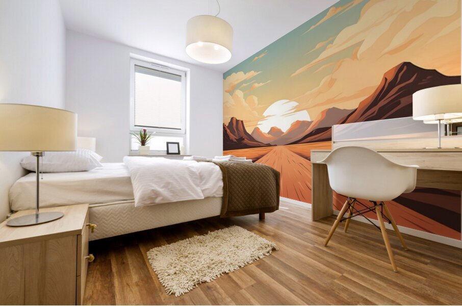 Sunset Landscape 71 Mural print