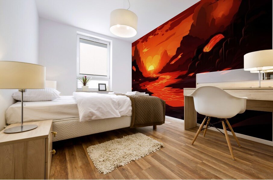 Sunset Landscape 58 Mural print