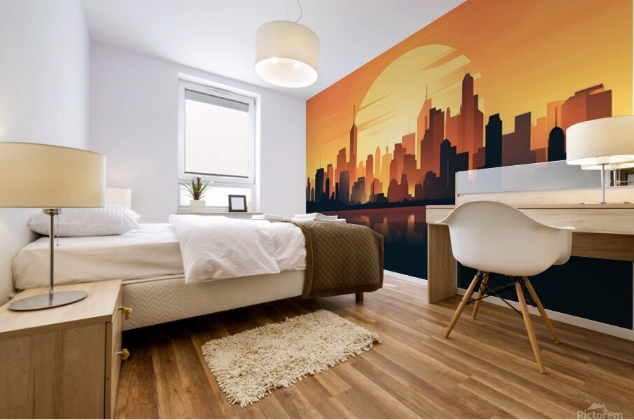 Sunset Landscape 52 Mural print