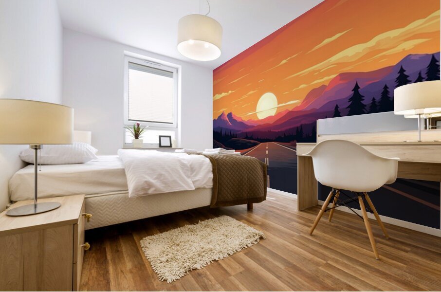 Sunset Landscape 39 Mural print