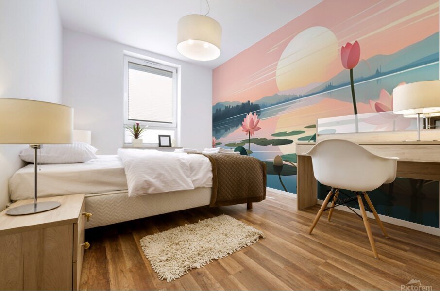 Sunset Landscape 88 Mural print