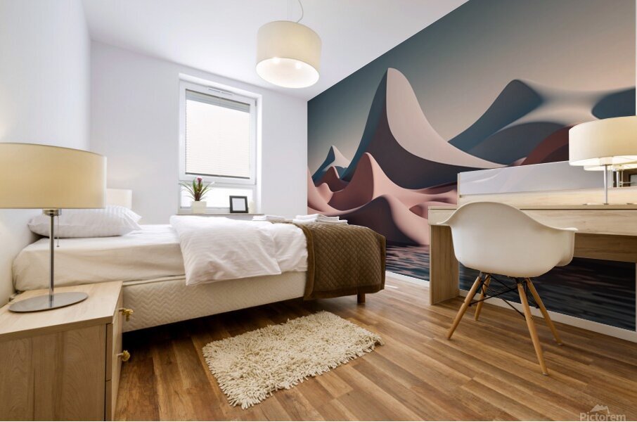 Boho 3D Landscape 28 Mural print