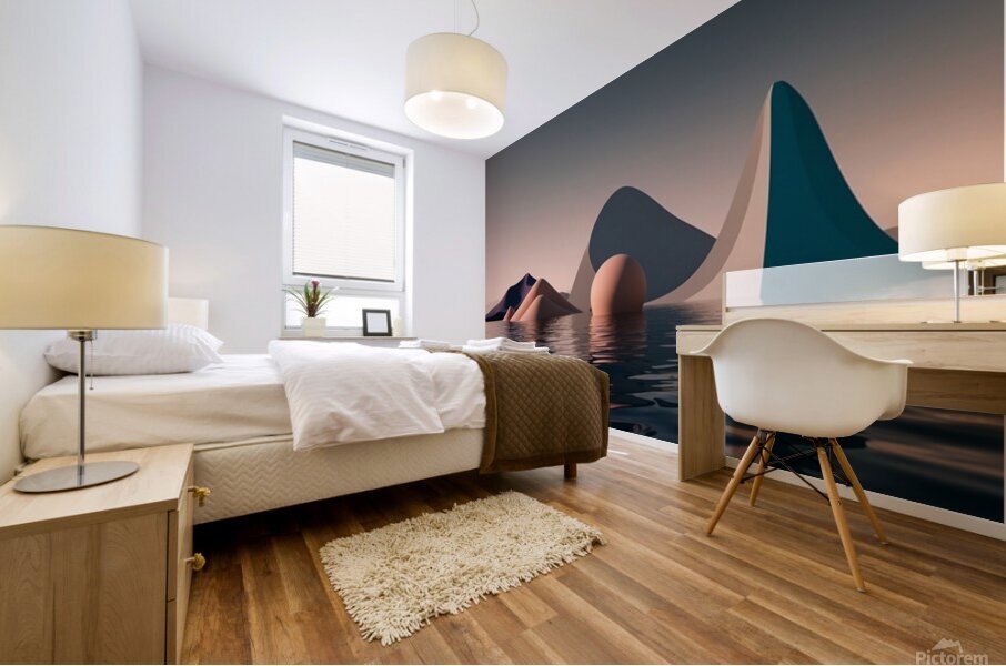 Boho 3D Landscape 9 Mural print