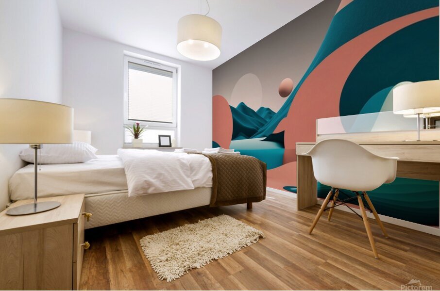 Boho 3D Landscape 11 Mural print