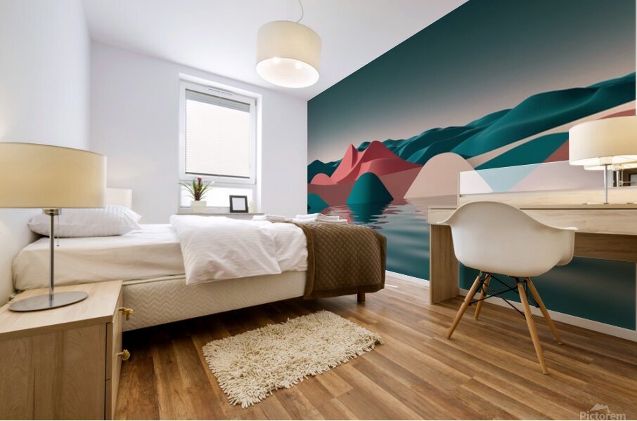 Boho 3D Landscape 5 Mural print