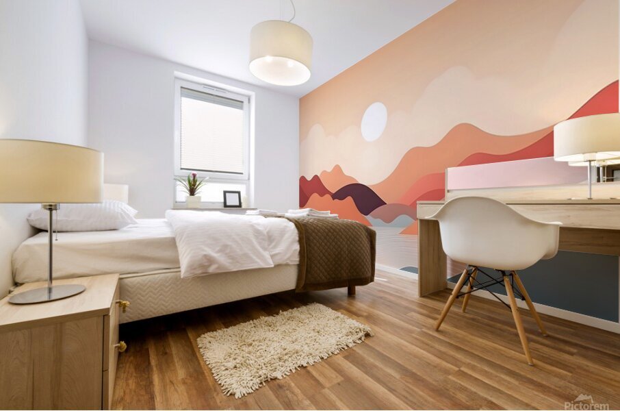 Nature Boho Landscape 2 Mural print