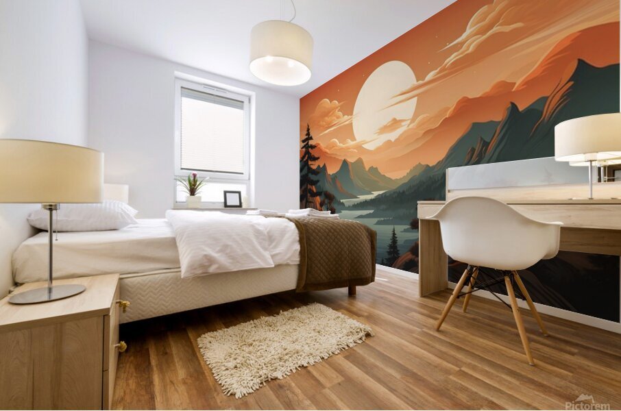 Mountain Landscape 32 Mural print