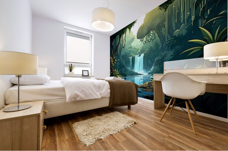 Waterfall Landscape 47 Mural print