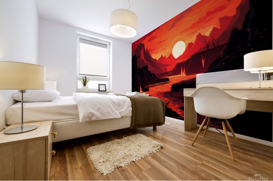 Sunset Landscape 62 Mural print
