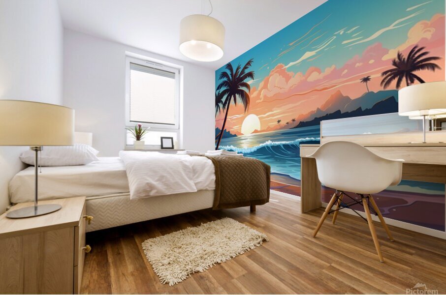 Sunset Landscape 49 Mural print