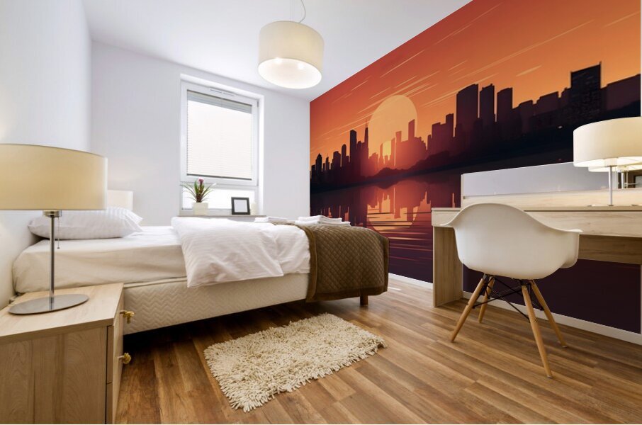 Sunset Landscape 53 Mural print