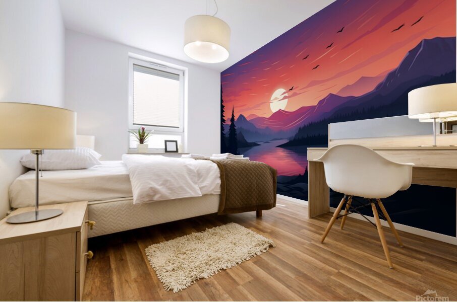 Sunset Landscape 31 Mural print