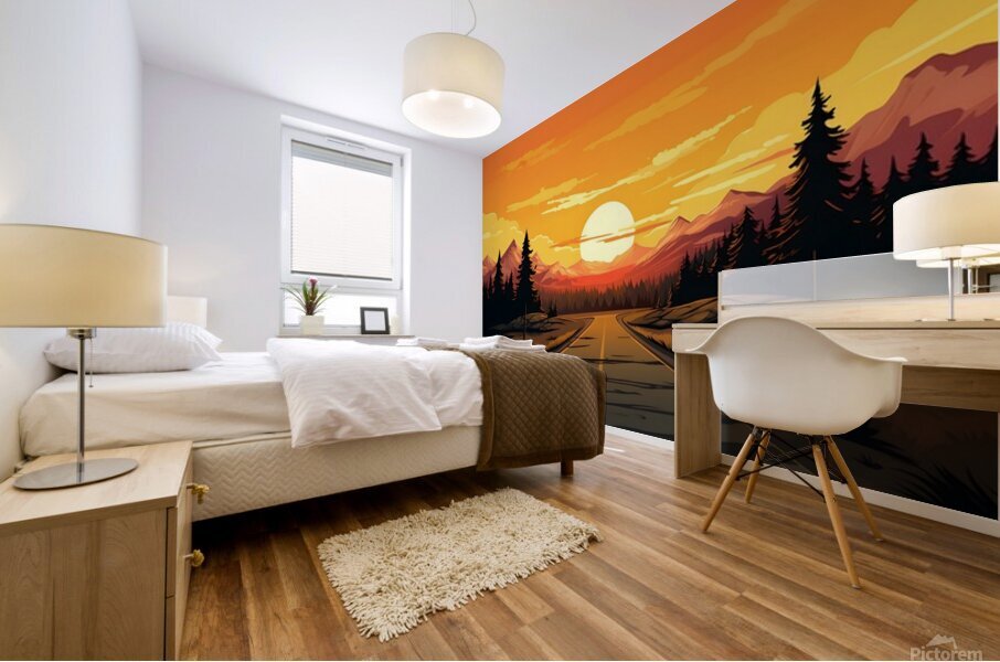 Sunset Landscape 44 Mural print