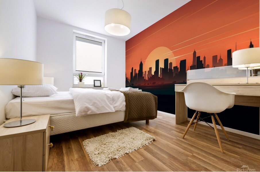 Sunset Landscape 54 Mural print