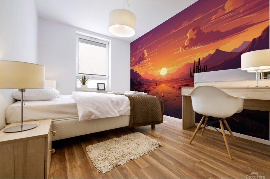 Sunset Landscape 42 Mural print