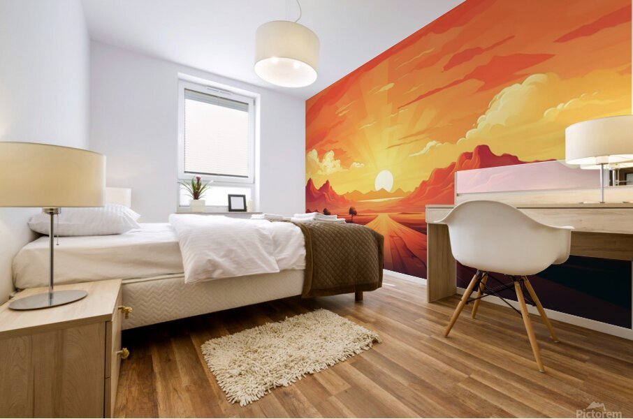 Sunset Landscape 46 Mural print