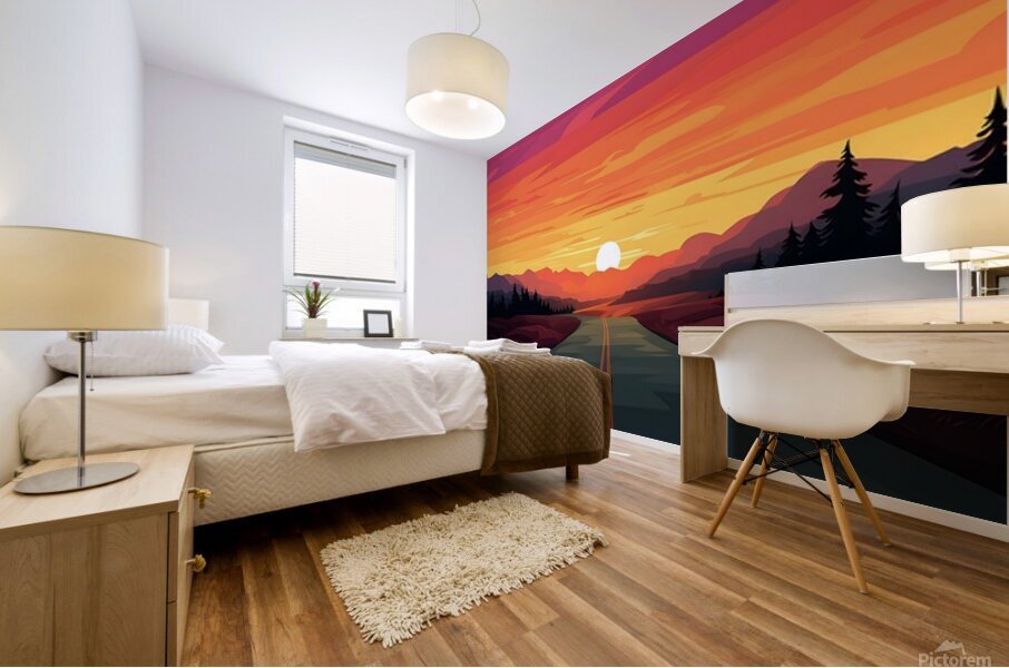 Sunset Landscape 73 Mural print