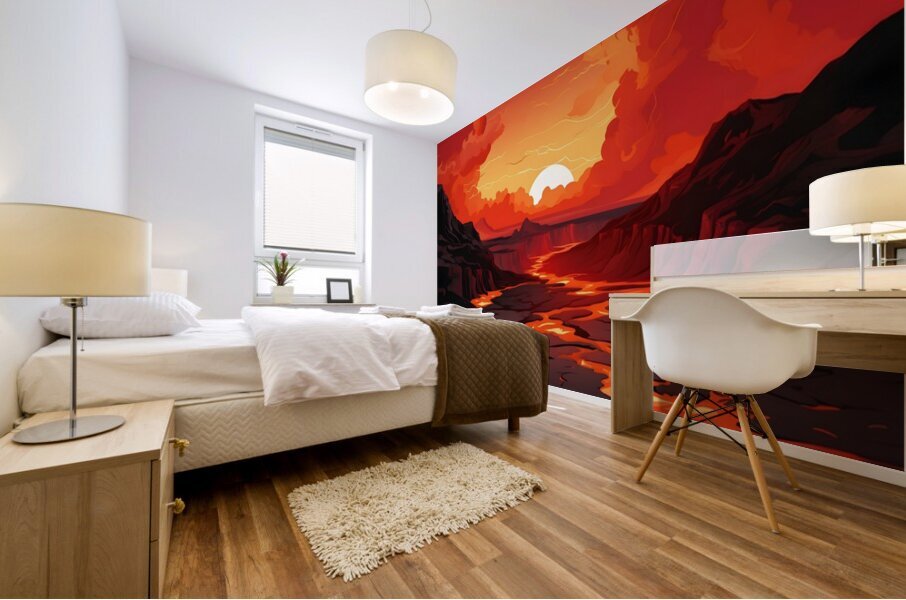 Sunset Landscape 57 Mural print
