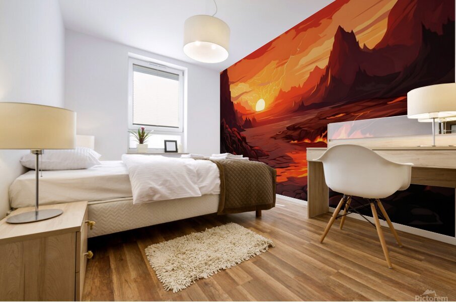 Sunset Landscape 59 Mural print