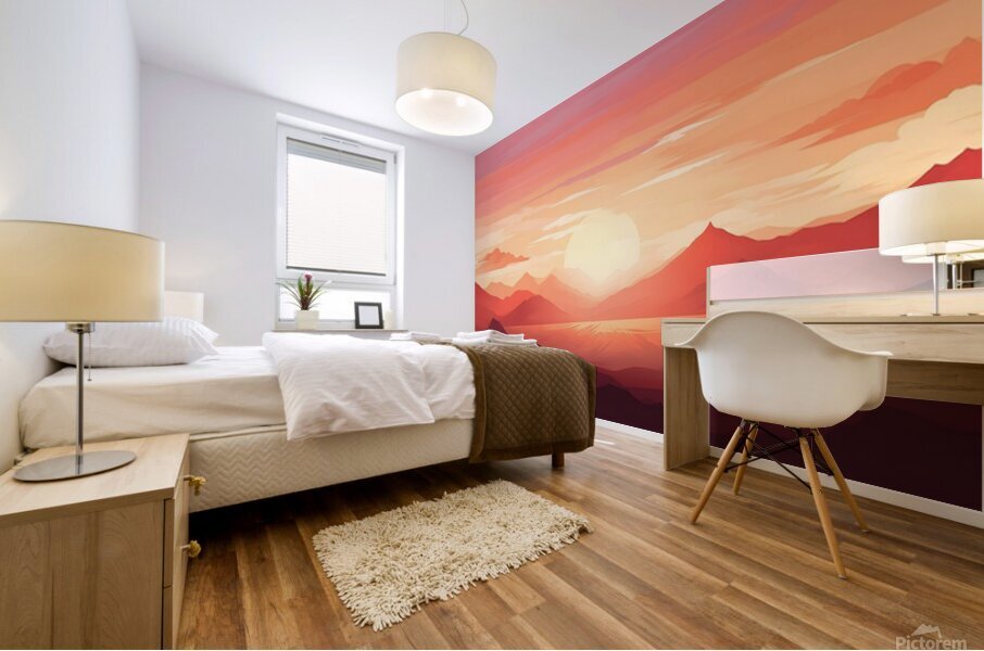 Sunrise Landscape 7 Mural print