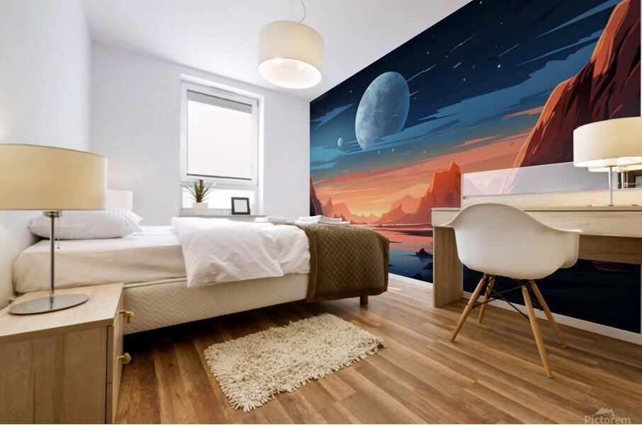 Planetscape 4 Mural print