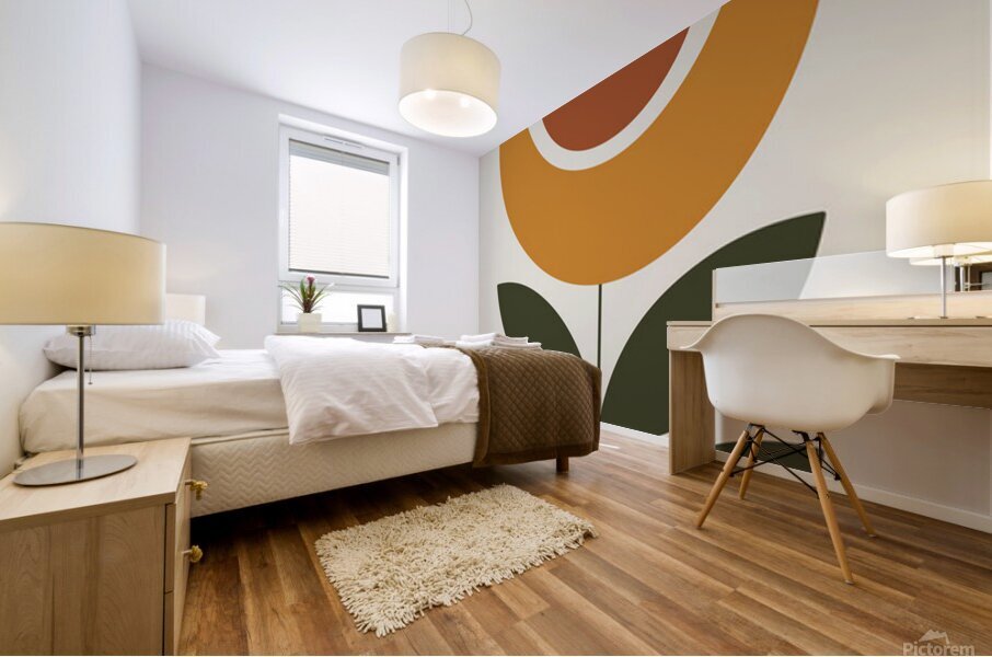 Floral Eclipse Poster Mural print