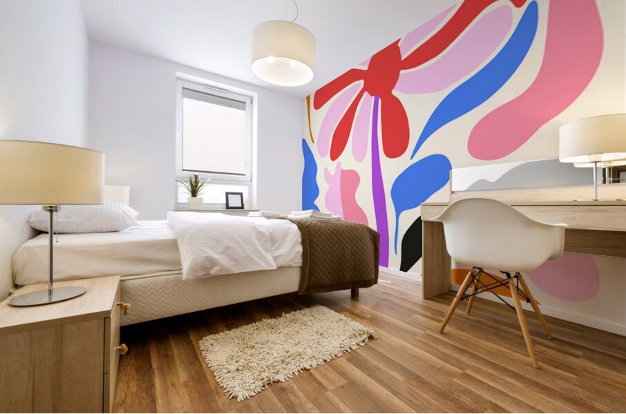 Copie de Flower Print 353 Mural print