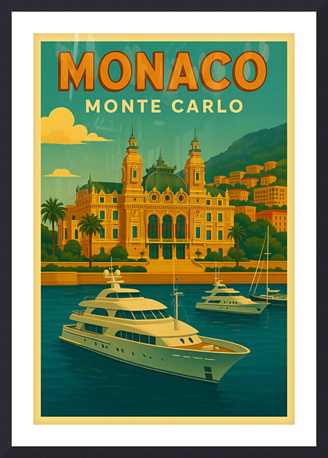 Monaco Picture Frame print