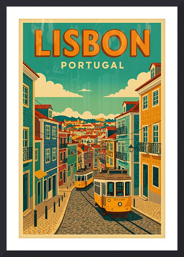 lisbon Picture Frame print