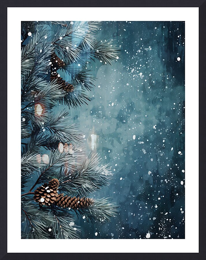 Christmas Tree Branches 49 Picture Frame print