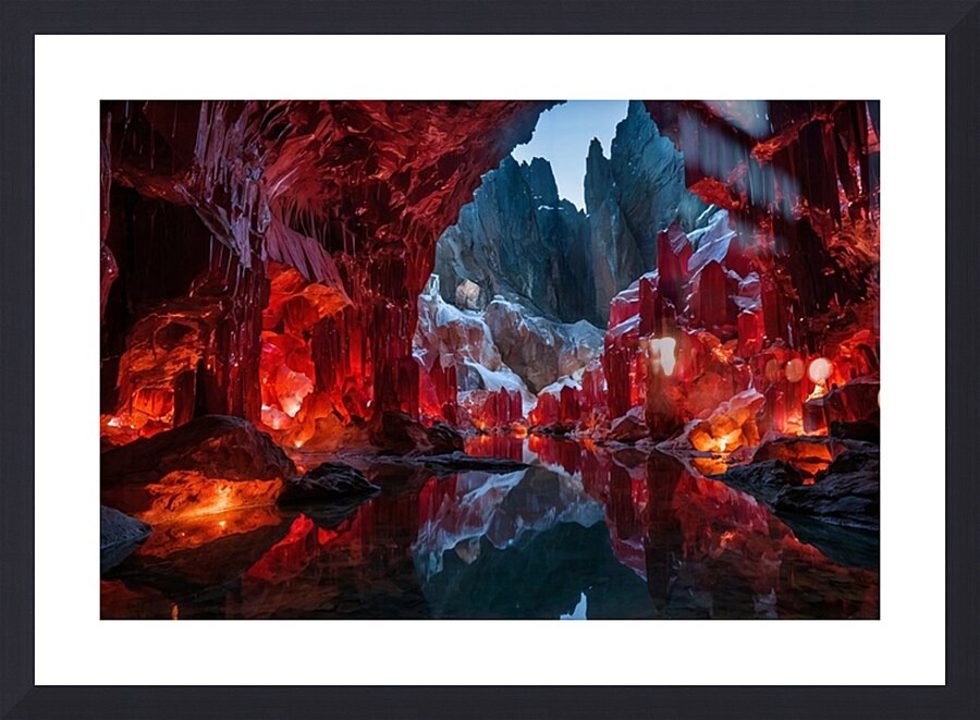 Caves Wallpaper 19 Picture Frame print