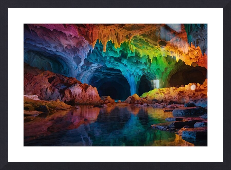 Caves Wallpaper 90 Picture Frame print