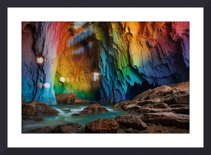 Caves Wallpaper 95 Picture Frame print