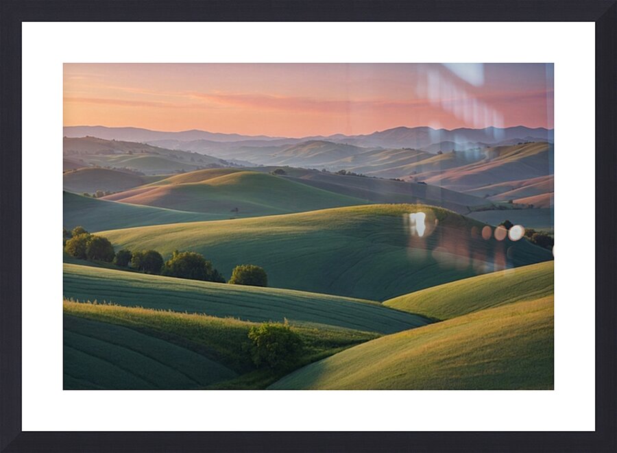 Hills landscape 13 Picture Frame print
