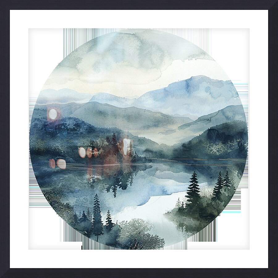 Mountain Landscapes 8 Picture Frame print